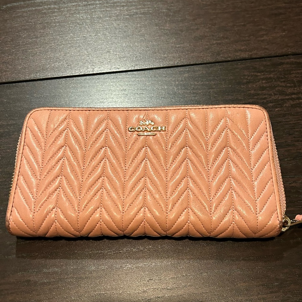 Pink coach wallet